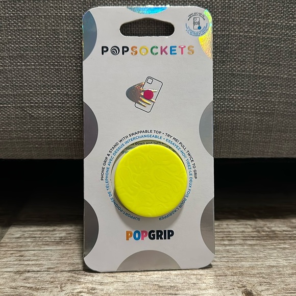 Neon popsocket with smiley faces - Picture 1 of 4